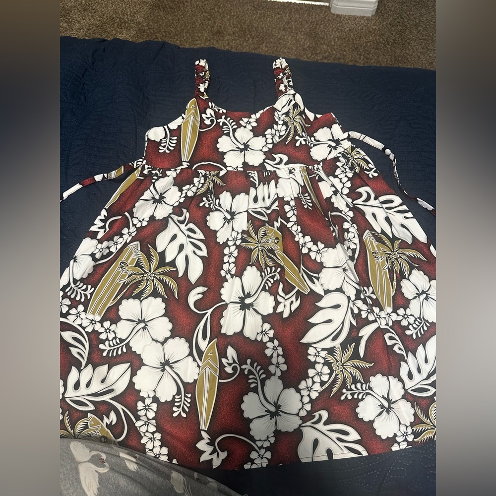 KY'S Hawaiian Floral Dress Girls size 8